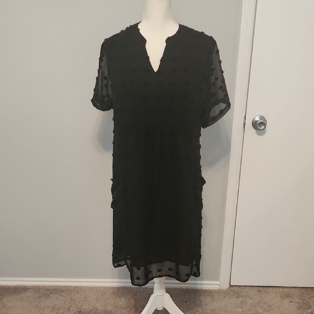 MIHOLL Black Sheer Dress XXL
